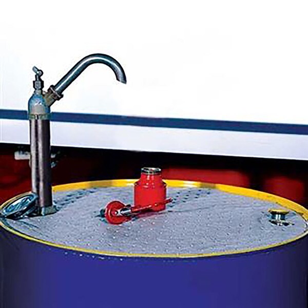 DT205 Drum Top Mats 205L Drum Top Mats in use | Pouring oil into drums | mess free oil | keeping a clean workplace | how to avoid oil spills | mess free decanting | Ecospill Brisbane Sydney Melbourne